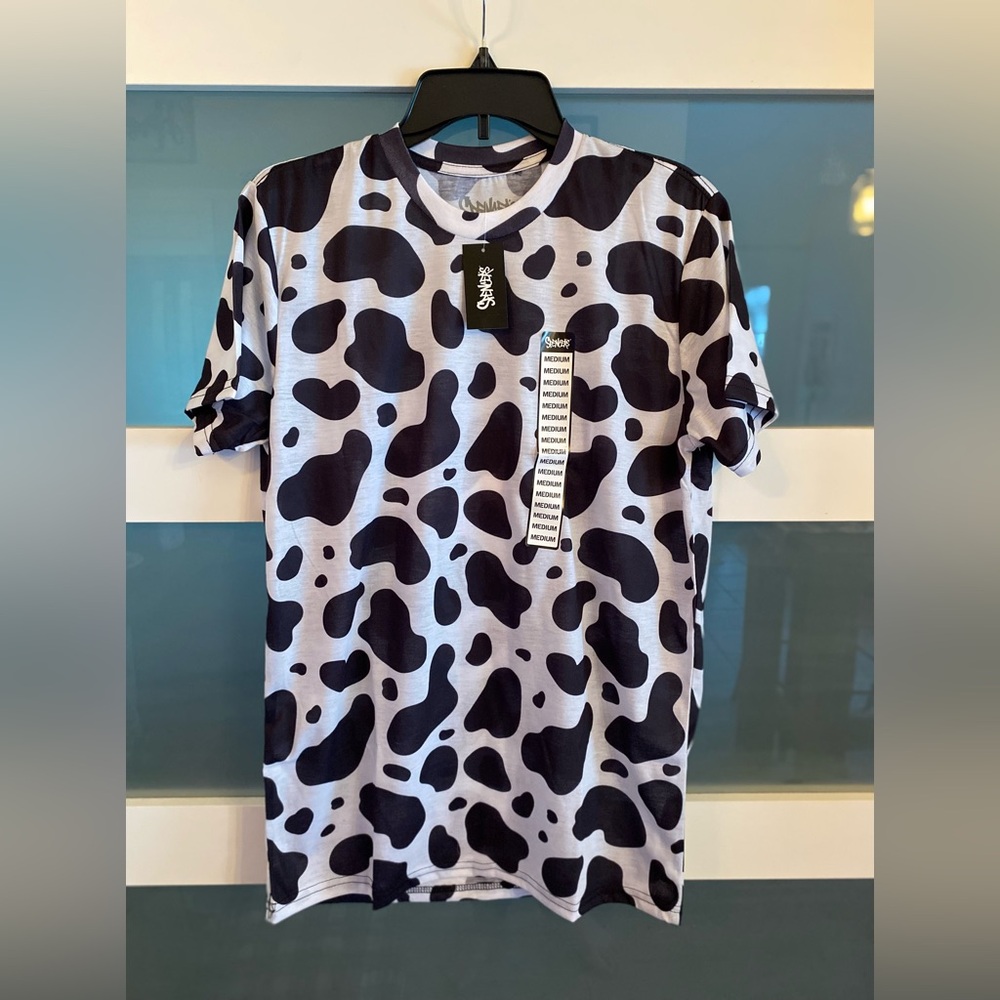 Cow Print Unisex Tee from Spencer’s, sizes MED only